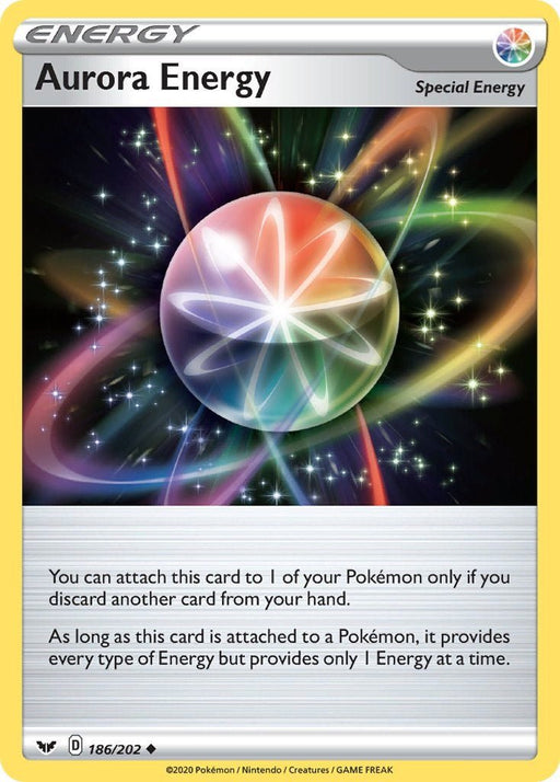 Pokemon Aurora Energy 186/202 SWSH01: Sword & Shield Base Set Reverse Holo - EternaCards