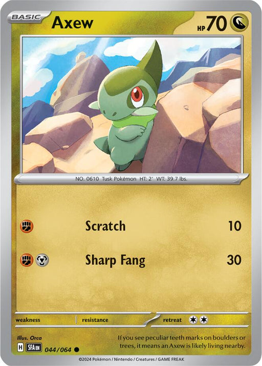 Pokemon Axew 044/064 SV: Shrouded Fable Reverse Holo - EternaCards