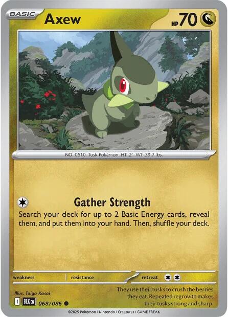 Pokemon Axew 068/086 SV: Black Bolt Normal - EternaCards