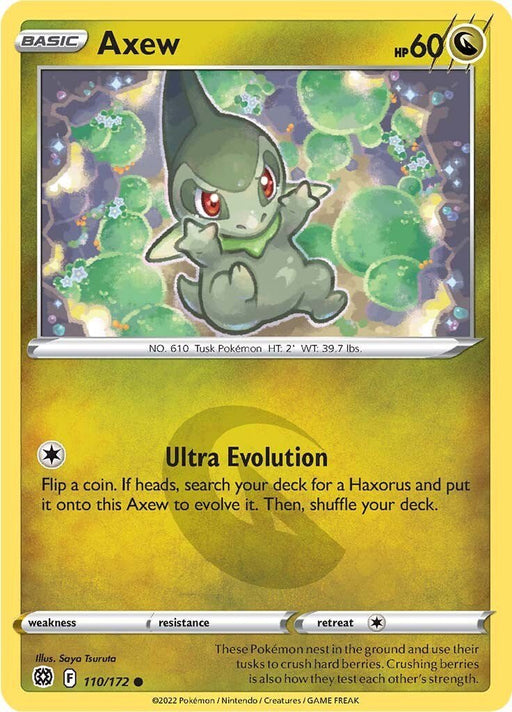 Pokemon Axew 110/172 SWSH09: Brilliant Stars Normal - EternaCards