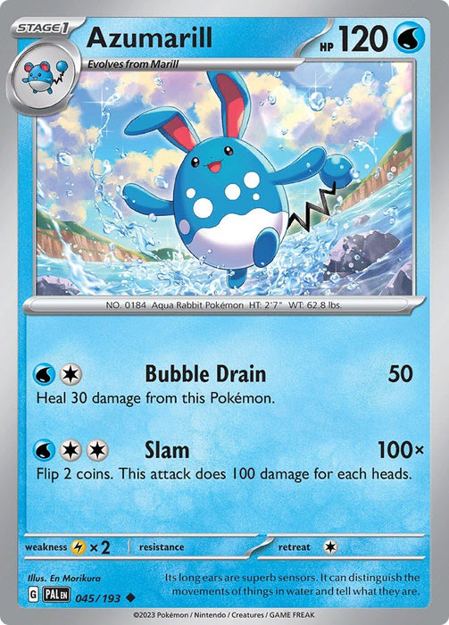 Pokemon Azumarill 045/193 SV02: Paldea Evolved Normal - EternaCards