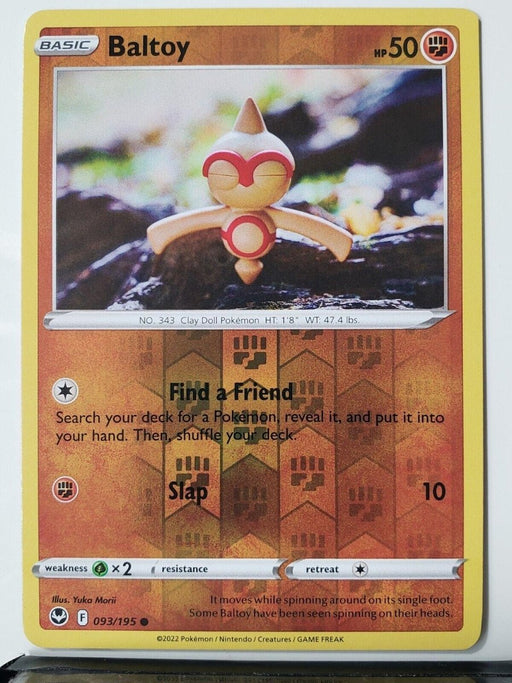 Pokemon Baltoy 093/195 SWSH12: Silver Tempest Normal - Eterna Cards