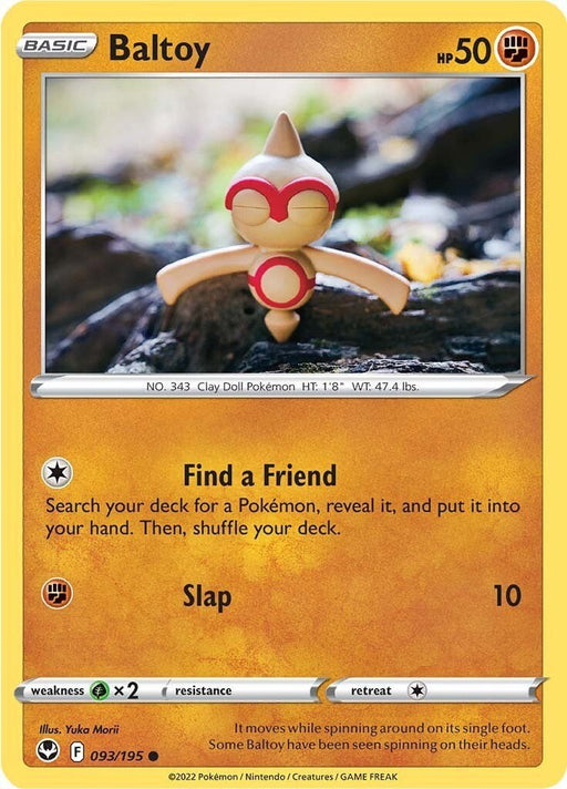 Pokemon Baltoy 093/195 SWSH12: Silver Tempest Reverse Holo - EternaCards