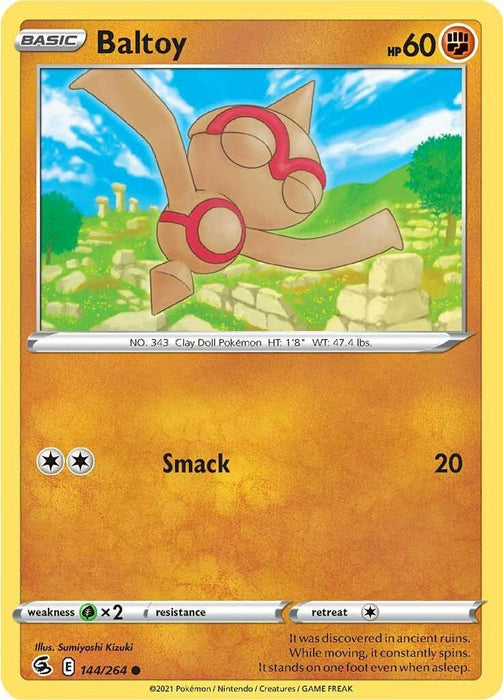 Pokemon Baltoy 144/264 SWSH08: Fusion Strike Normal - EternaCards