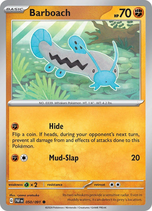 Pokemon Barboach 050/091 SV: Paldean Fates Reverse Holo - EternaCards