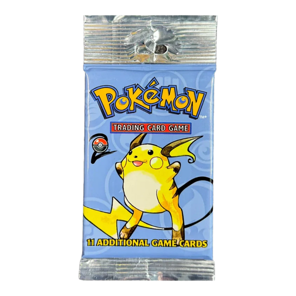 Pokemon Base Set 2 Long Crimp Booster Pack (Unweighed) (Raichu Artwork)﹒ - EternaCards