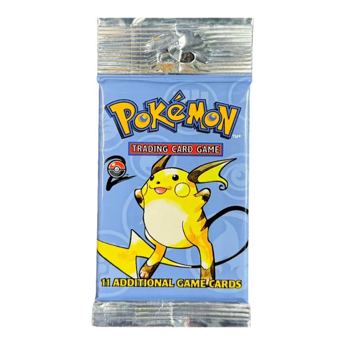 Pokemon Base Set 2 Long Crimp Booster Pack (Unweighed) (Raichu Artwork)﹒ - EternaCards