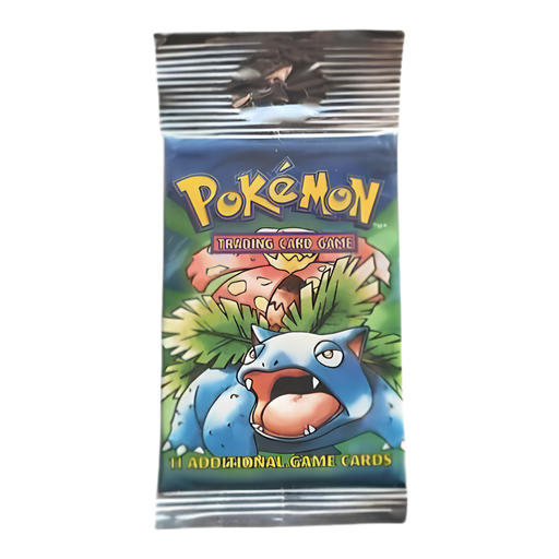 Pokemon Base Set Long Crimp Booster Pack (Unweighed) (Venusaur Artwork)﹒ - EternaCards