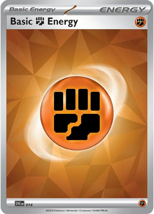 Pokemon Basic Fighting Energy - 014 014 SVE: Scarlet & Violet Energies Holo - EternaCards