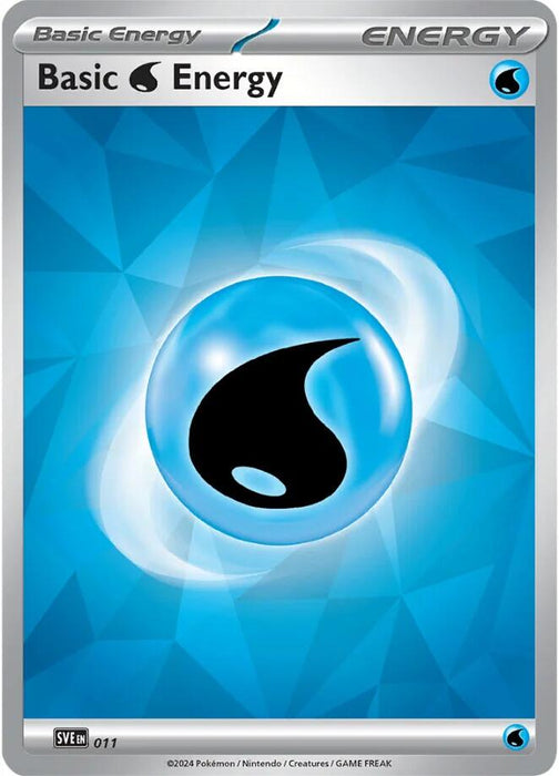 Pokemon Basic Water Energy - 011 011 SVE: Scarlet & Violet Energies Holo - EternaCards