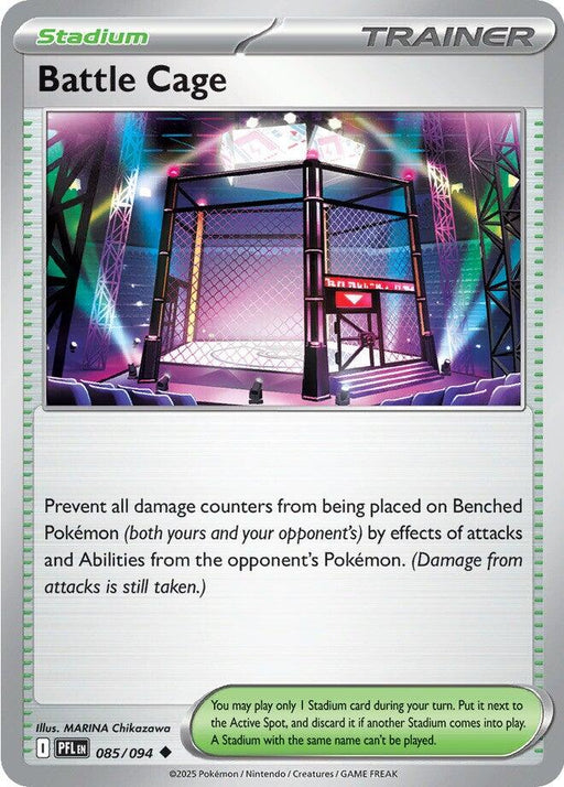Pokemon Battle Cage - 085/094 085/094 ME02: Phantasmal Flames Reverse Holo - EternaCards