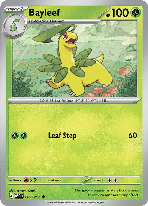 Pokemon Bayleef 009/217 ME: Ascended Heroes Normal - EternaCards
