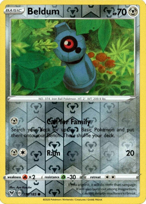 Pokemon Beldum 116/185 SWSH04: Vivid Voltage Normal - Eterna Cards