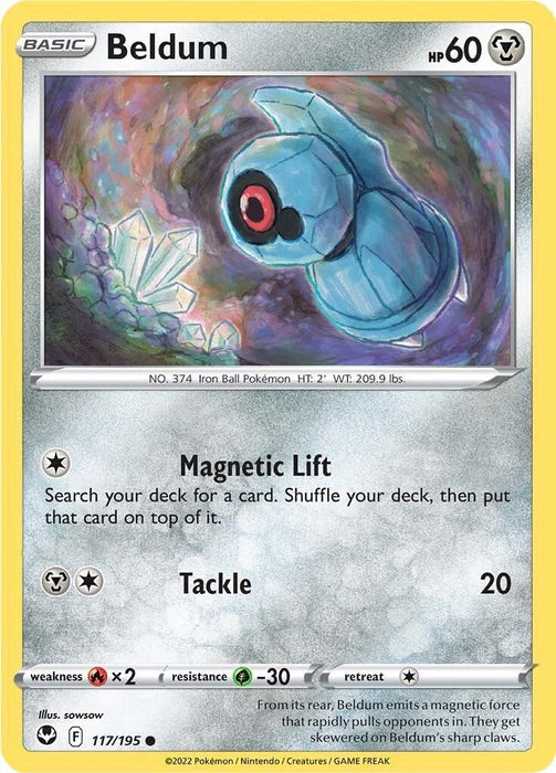Pokemon Beldum 117/195 SWSH12: Silver Tempest Normal - EternaCards