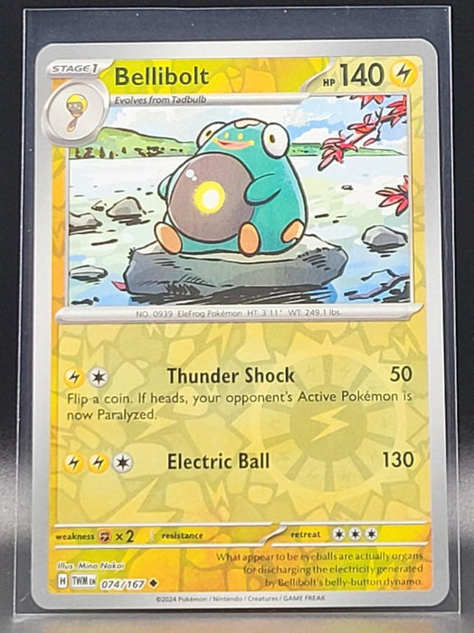 Pokemon Bellibolt 074/167 SV06: Twilight Masquerade Normal - Eterna Cards