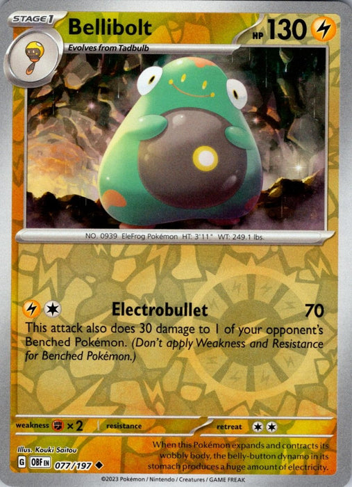Pokemon Bellibolt - 077/197 SV03: Obsidian Flames Normal - Eterna Cards