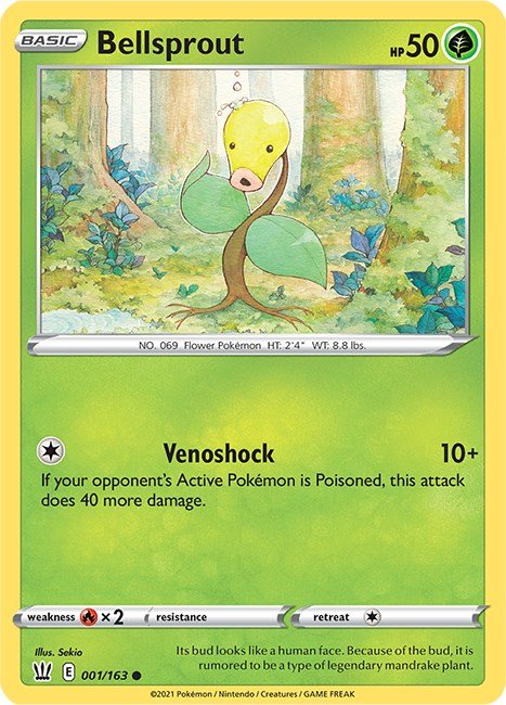 Pokemon Bellsprout 001/163 SWSH05: Battle Styles Normal - EternaCards