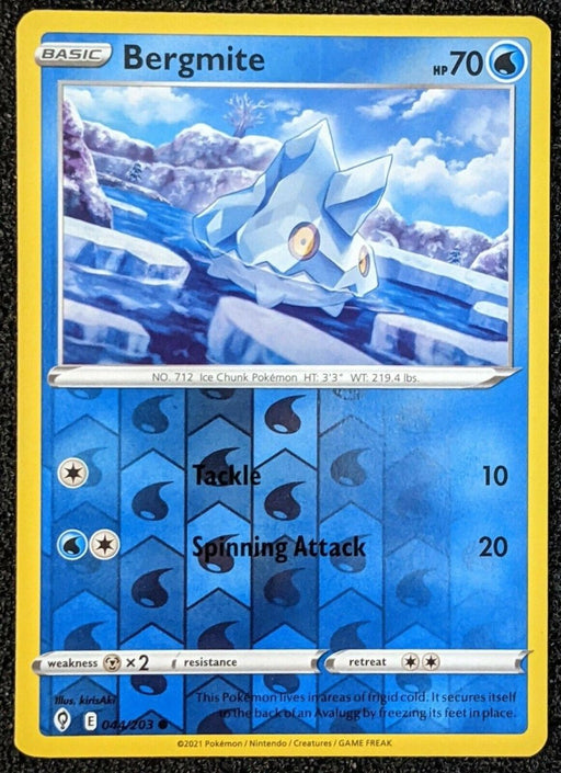 Pokemon Bergmite 044/203 SWSH07: Evolving Skies Normal - Eterna Cards