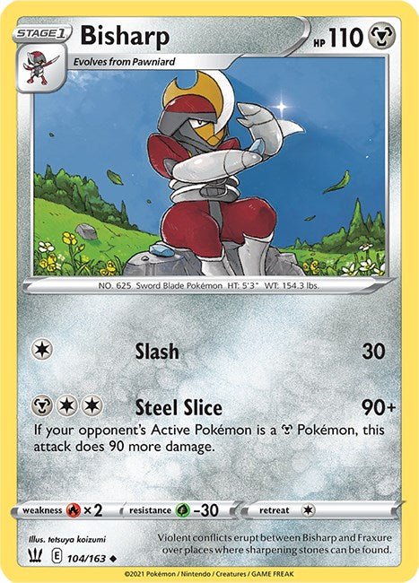 Pokemon Bisharp 104/163 SWSH05: Battle Styles Reverse Holo - EternaCards