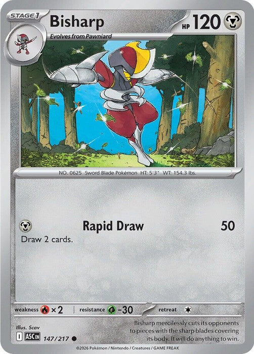 Pokemon Bisharp 147/217 ME: Ascended Heroes Normal - EternaCards
