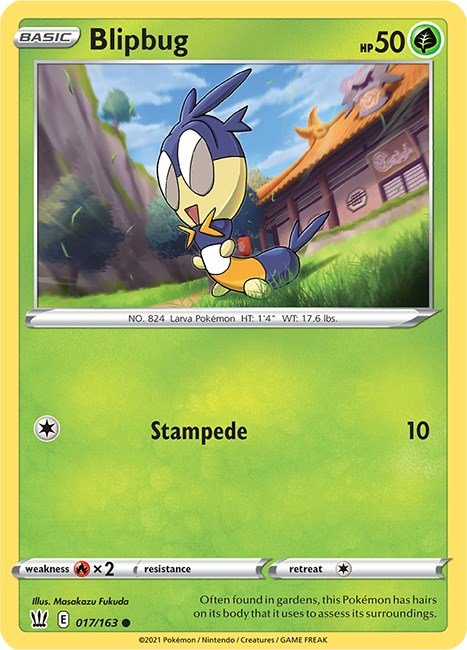 Pokemon Blipbug 017/163 SWSH05: Battle Styles Normal - EternaCards