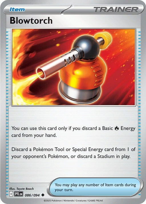 Pokemon Blowtorch - 086/094 086/094 ME02: Phantasmal Flames Reverse Holo - EternaCards