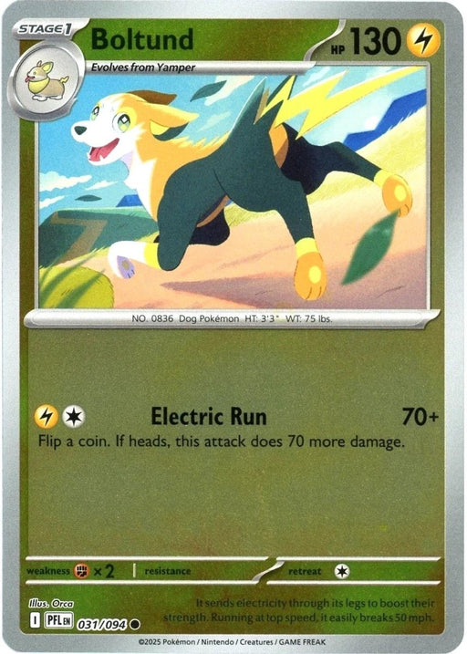 Pokemon Boltund 031/094 ME02: Phantasmal Flames Normal - Eterna Cards