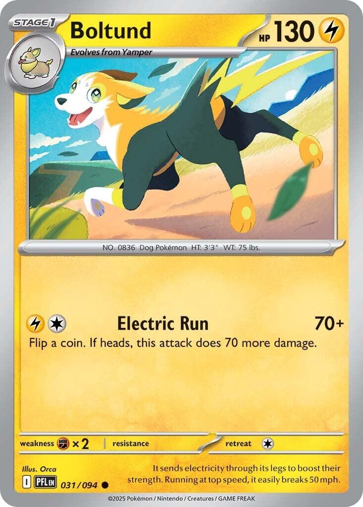 Pokemon Boltund 031/094 ME02: Phantasmal Flames Normal