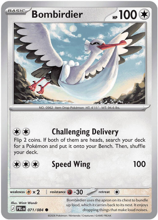 Pokemon Bombirdier 071/084 ME05: Pitch Black Reverse Holo - Eterna Cards