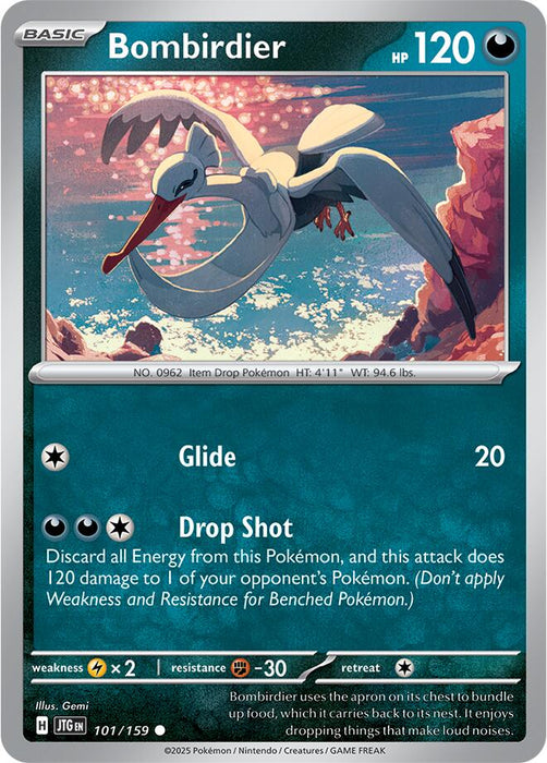 Pokemon Bombirdier 101/159 SV09: Journey Together Normal - Eterna Cards