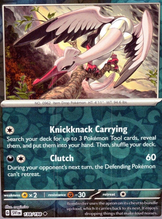 Pokemon Bombirdier - 138/198 SV01: Scarlet & Violet Base Set Normal - Eterna Cards