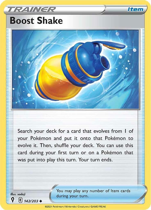 Pokemon Boost Shake 142/203 SWSH07: Evolving Skies Reverse Holo - EternaCards