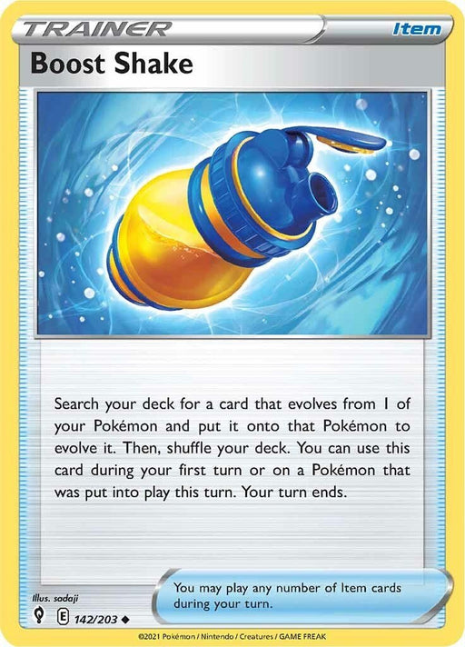 Pokemon Boost Shake 142/203 SWSH07: Evolving Skies Reverse Holo - EternaCards