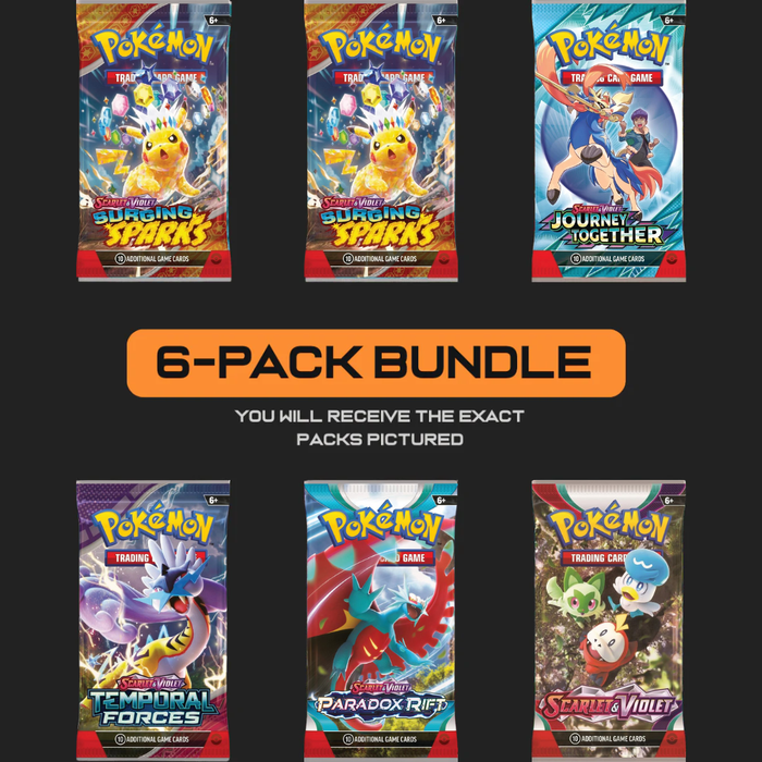Pokemon Booster Pack Bundle (6 Packs) - EternaCards