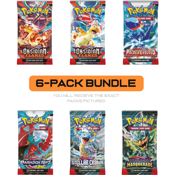 Pokemon Booster Pack Bundle (6 Packs) - EternaCards