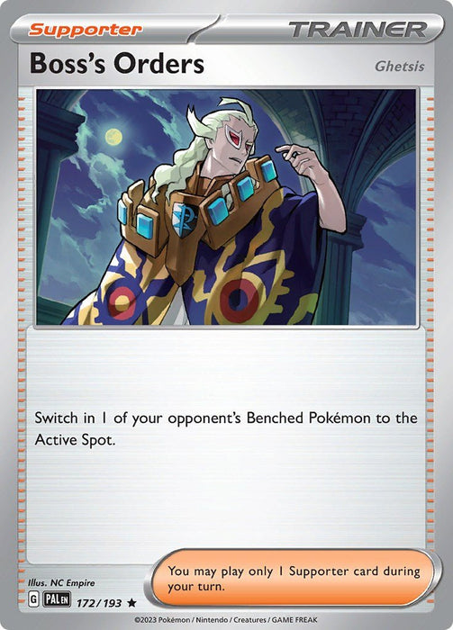 Pokemon Boss's Orders - 172/193 172/193 SV02: Paldea Evolved Reverse Holo - EternaCards