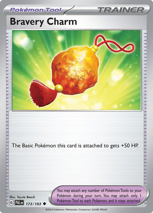 Pokemon Bravery Charm 173/193 SV02: Paldea Evolved Reverse Holo - EternaCards