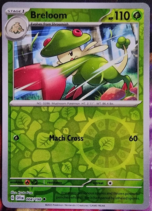 Pokemon Breloom 004/198 SV01: Scarlet & Violet Base Set Normal - Eterna Cards