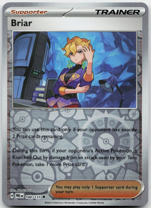 Pokemon Briar 100/131 SV: Prismatic Evolutions Reverse Holo - Eterna Cards