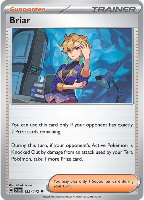Pokemon Briar - 132/142 132/142 SV07: Stellar Crown Reverse Holo - EternaCards