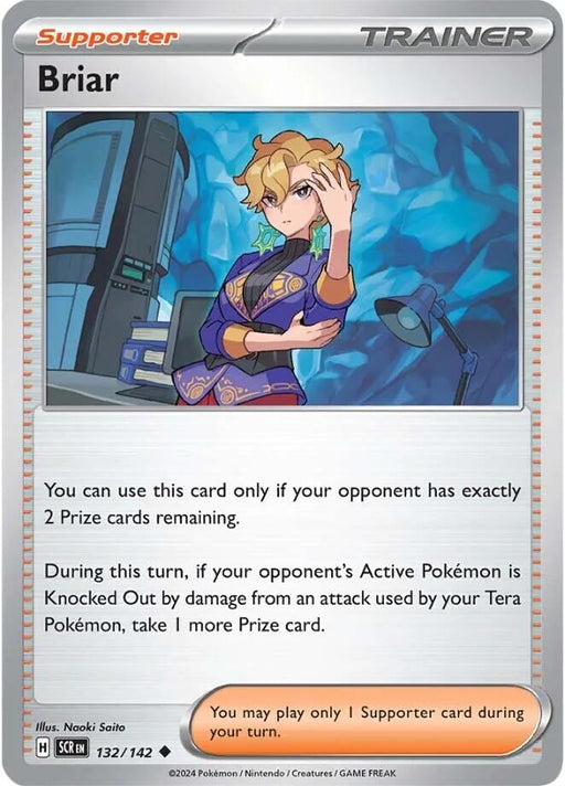 Pokemon Briar - 132/142 132/142 SV07: Stellar Crown Reverse Holo - EternaCards