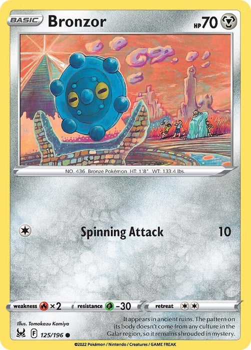 Pokemon Bronzor 125/196 SWSH11: Lost Origin Normal - EternaCards