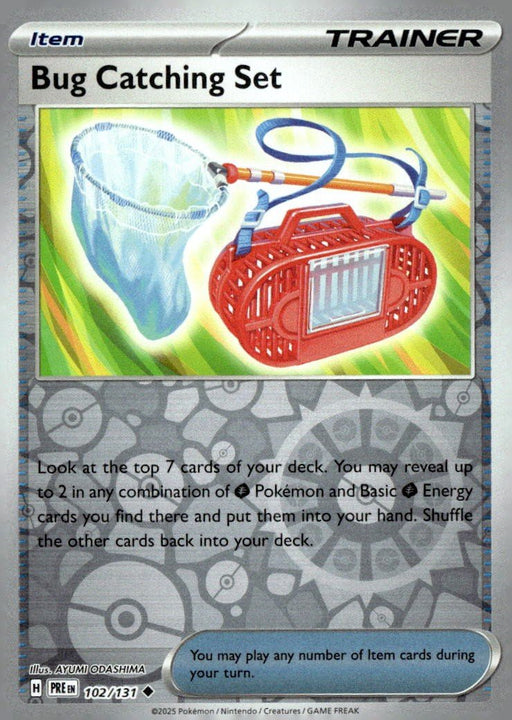 Pokemon Bug Catching Set 102/131 SV: Prismatic Evolutions Reverse Holo - Eterna Cards