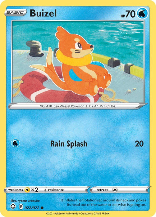 Pokemon Buizel 022/072 Shining Fates Reverse Holo - EternaCards