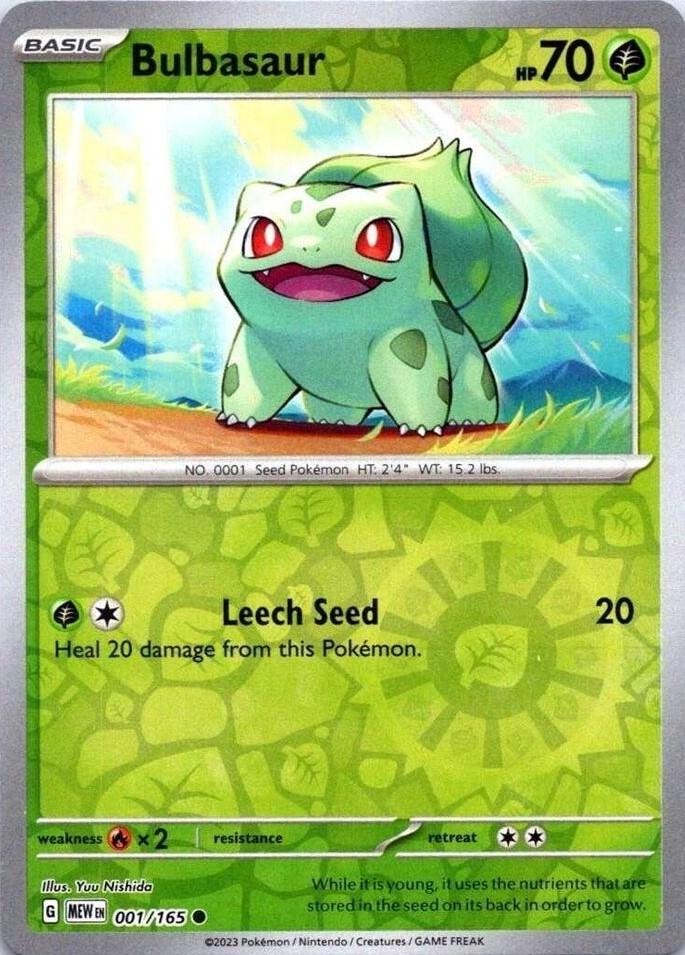 Pokemon Bulbasaur - 001/165 SV: Scarlet & Violet 151 Normal