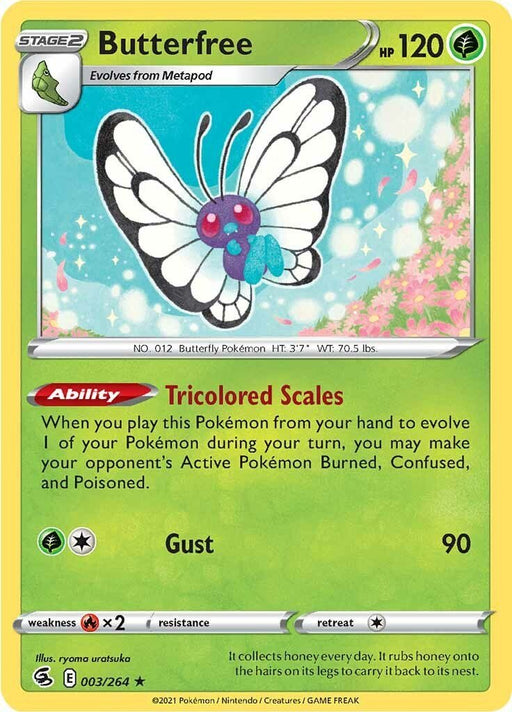 Pokemon Butterfree 003/264 SWSH08: Fusion Strike Reverse Holo - EternaCards