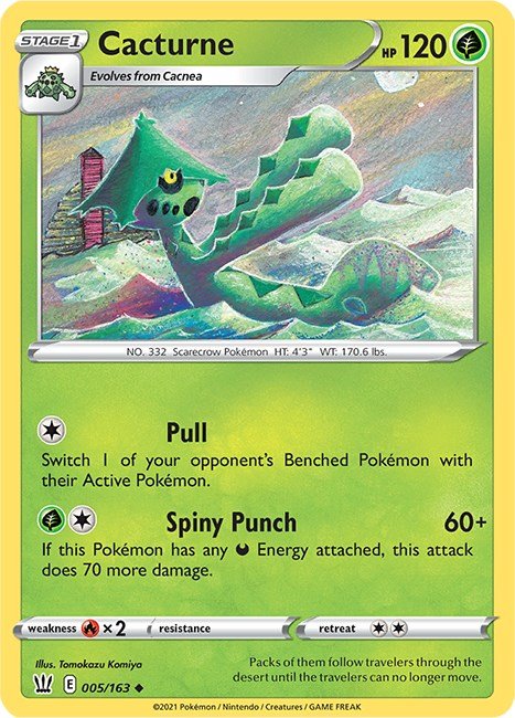 Pokemon Cacturne 005/163 SWSH05: Battle Styles Normal - EternaCards
