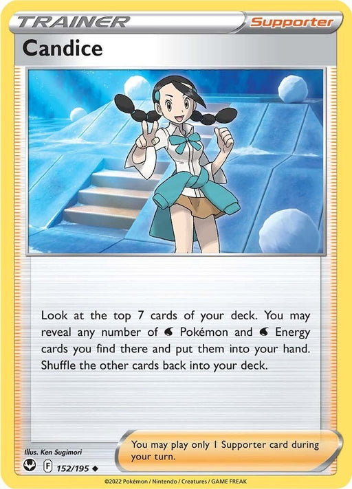 Pokemon Candice 152/195 SWSH12: Silver Tempest Reverse Holo - EternaCards