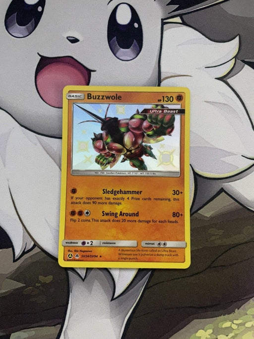 Pokemon Card Buzzwole SV24/SV94 Sun & Moon: Hidden Fates - Shiny Vault - EternaCards