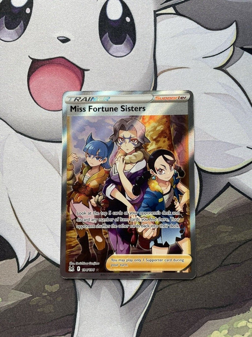 Pokemon Card Miss Fortune Sisters 194/196 Full Art Trainer Lost Origin - EternaCards